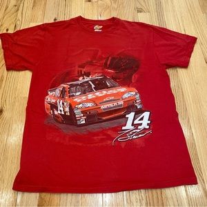 Tony Stewart NASCAR Racing Red Double Sided T Shirt Medium